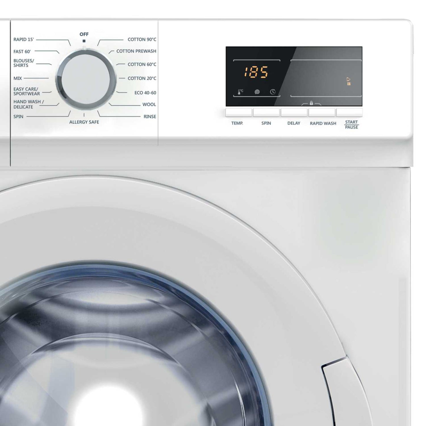 9KG 1400RPM WASHING MACHINE WHITE