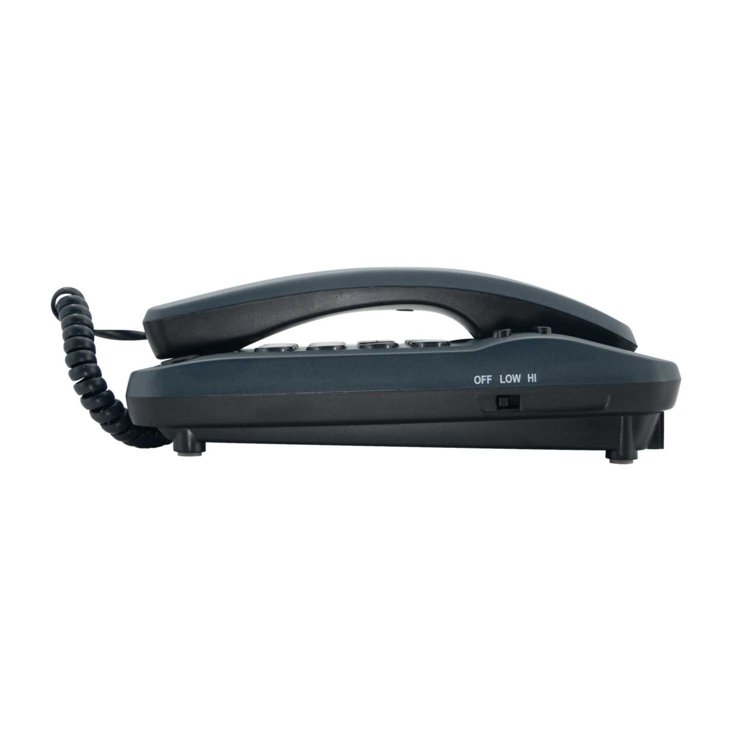 MARBELLA CORDED TELEPHONE METALLIC BLUE