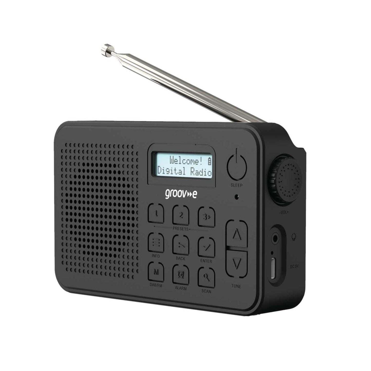 MADRID RECHARGEABLE DAB/FM RADIO WITH BLUETOOTH