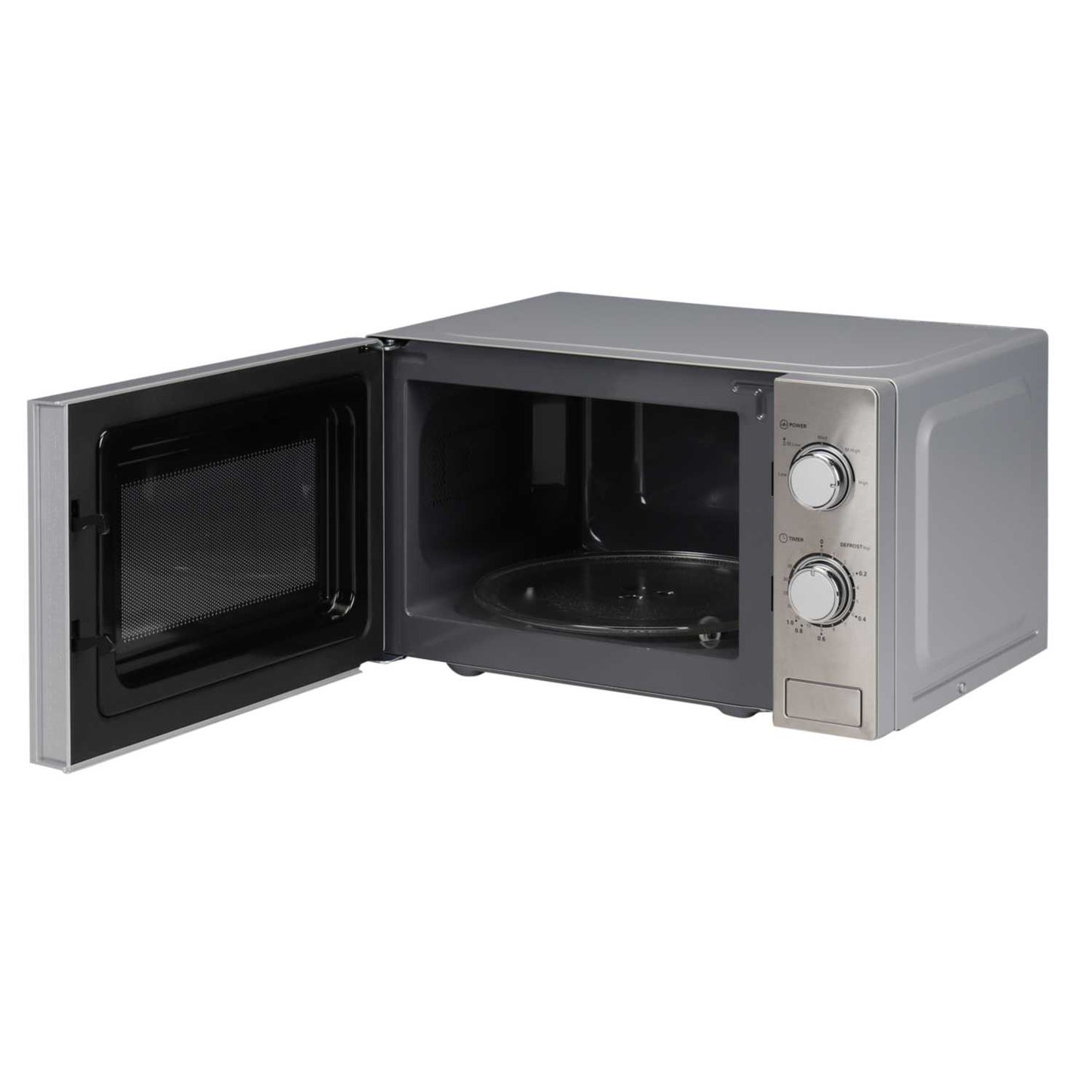 20 LITRE 800W MANUAL MICROWAVE STAINLESS STEEL