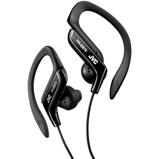 SPORTS EARPHONES WITH ADJUSTABLE CLIP BLACK
