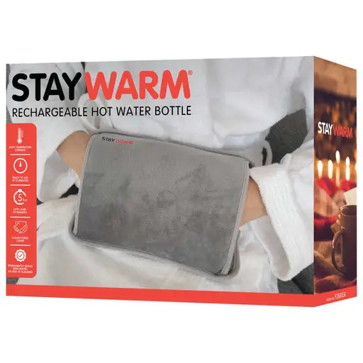 RECHARGEABLE HOT WATER BOTTLE GREY