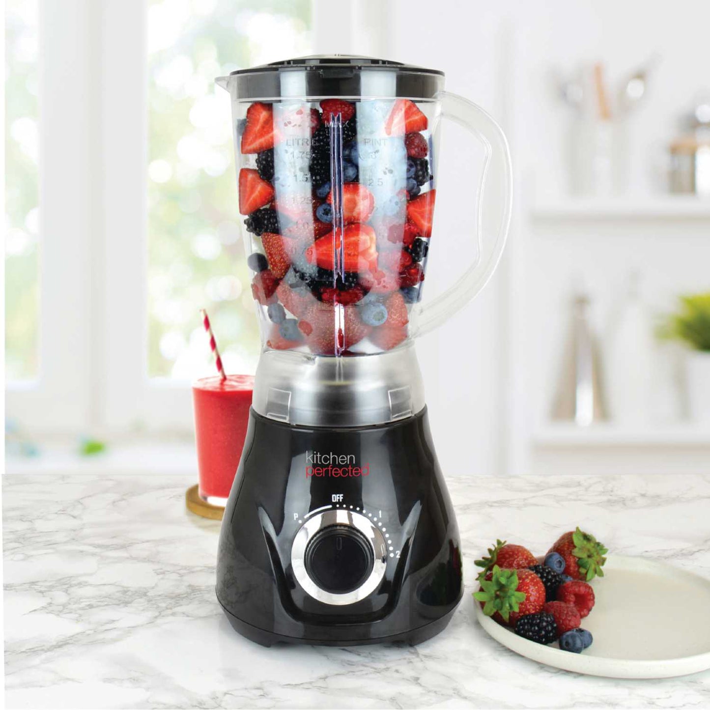 500W 1.5L JUG BLENDER WITH MILL BLACK