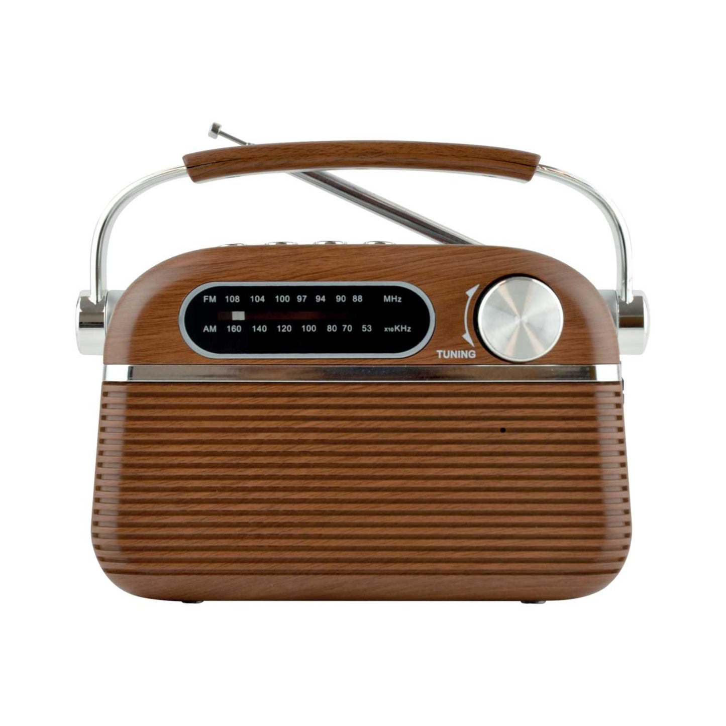 AM/FM VINTAGE PORTABLE RADIO WITH B/T WOOD