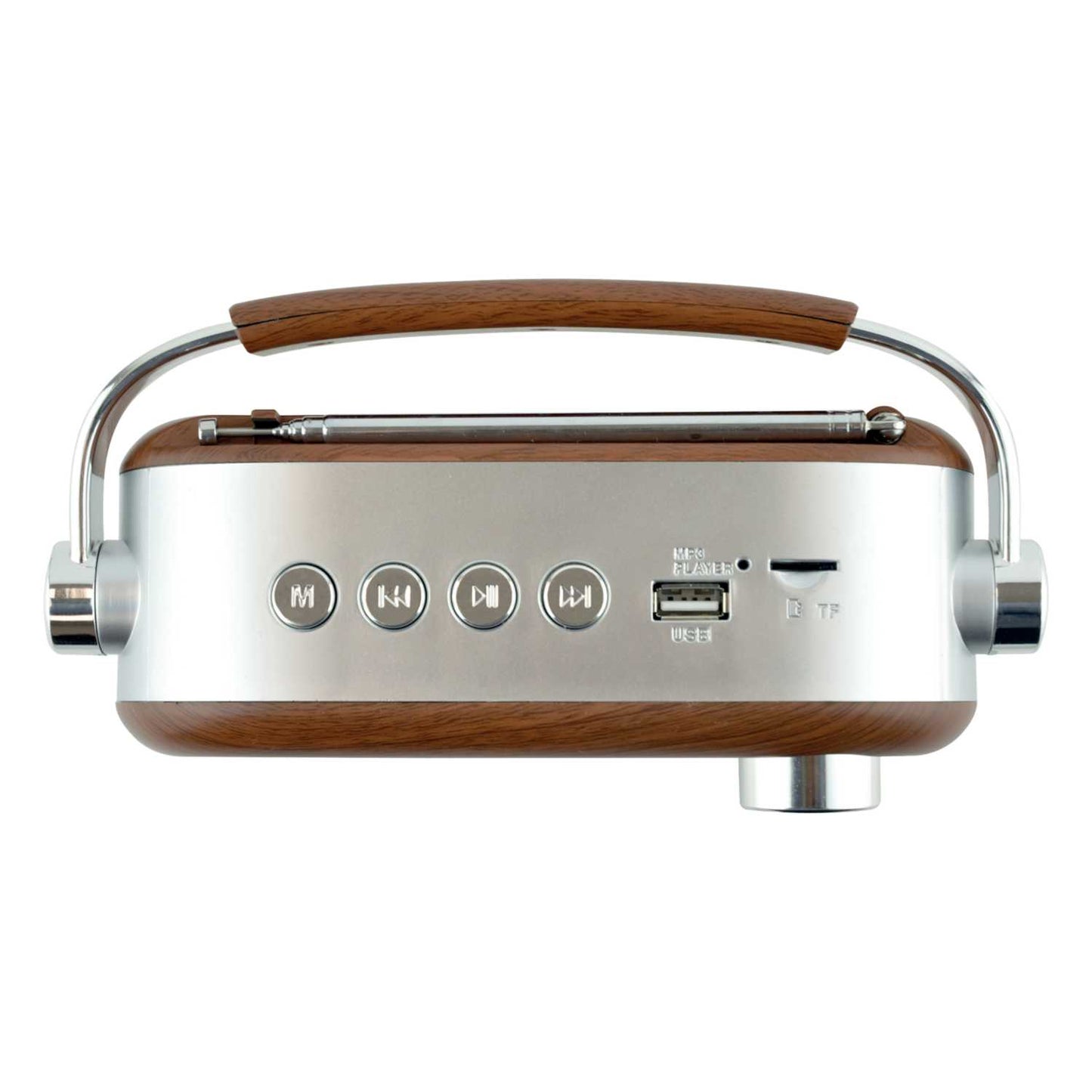 AM/FM VINTAGE PORTABLE RADIO WITH B/T WOOD