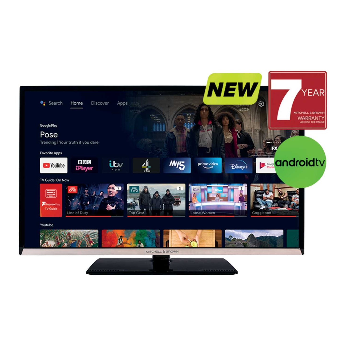 43Inch FULL HD SMART LED TV WITH FREEVIEW PLAY