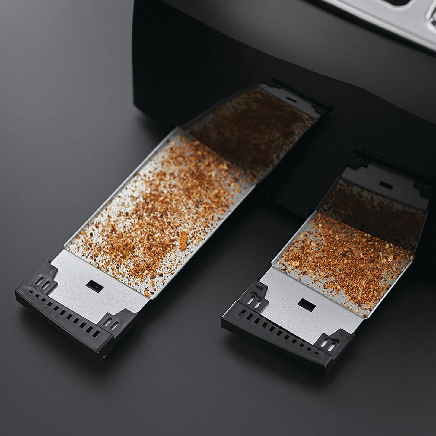 4 SLICE TEXTURES TOASTER BLACK