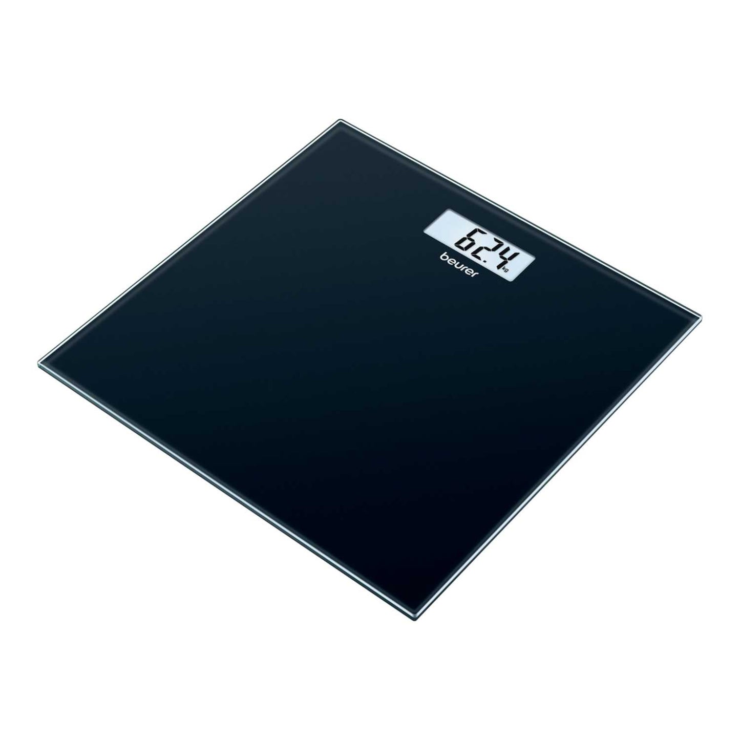 180KG SLIM GLASS BATHROOM SCALE BLACK
