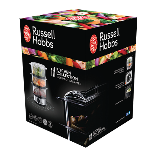 FOOD COLLECTION 3 TIER STEAMER BRUSH S/STEEL