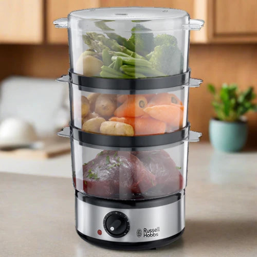 FOOD COLLECTION 3 TIER STEAMER BRUSH S/STEEL