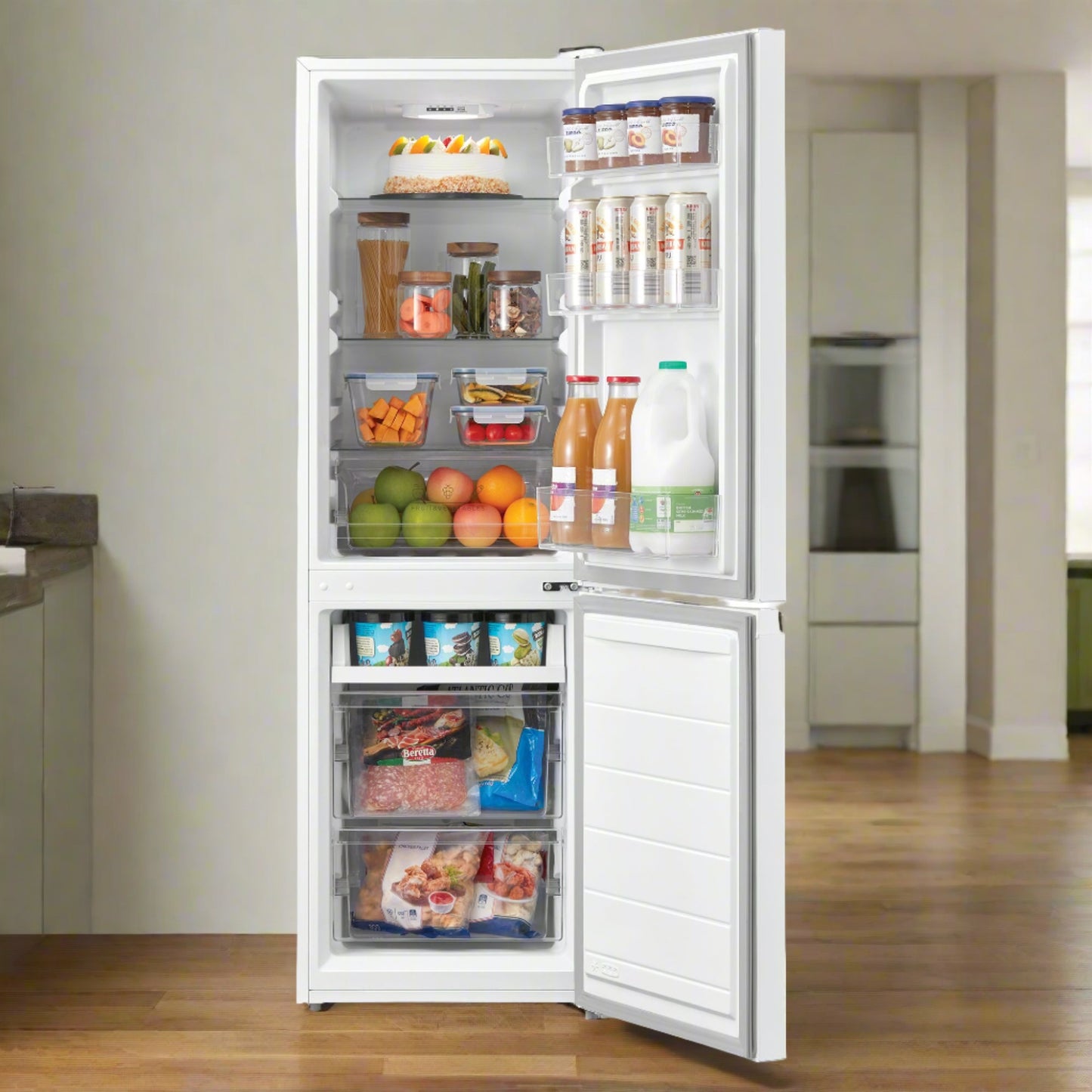 150CM HIGH 60/40 FROST FREE FRIDGE FREEZER WHITE