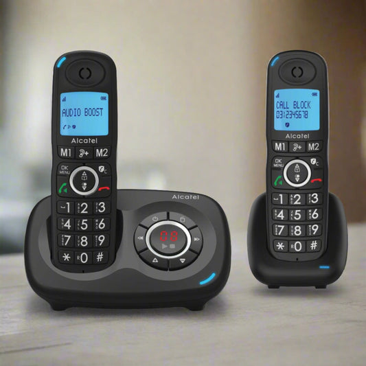 XL595 DECT PHONE WITH ANSWER MACHINE TWIN