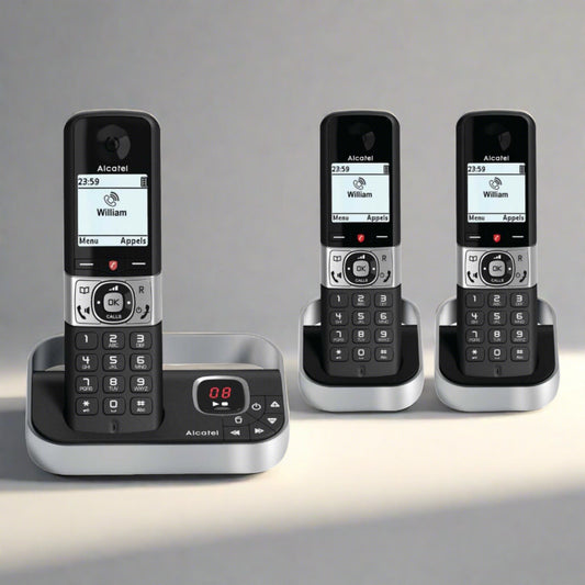 F890 TRIO DECT PHONE W ANSWER MACHINE & CALL BLOCK