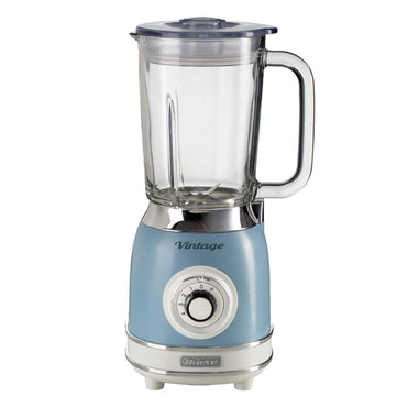 VINTAGE 1000W GLASS JUG BLENDER BLUE