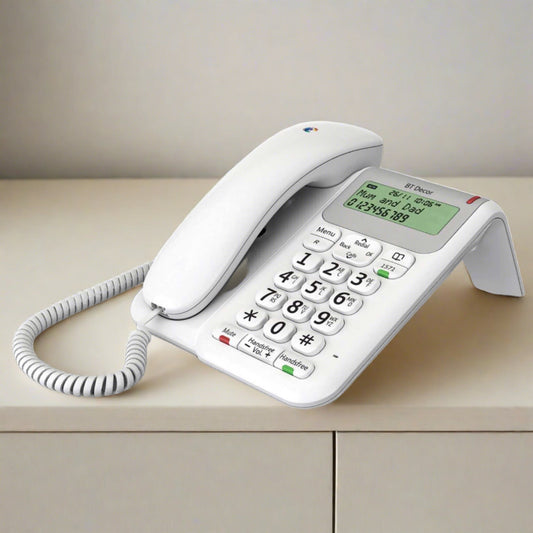 DECOR 2200 WHITE CORDED FULLY FEATURED PHONE