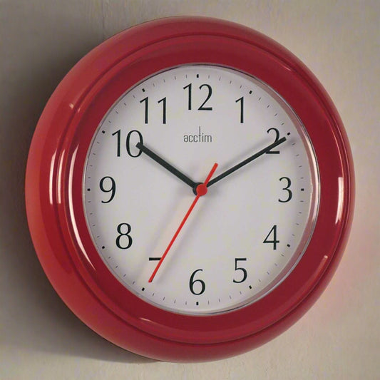 WYCOMBE WALL CLOCK RED