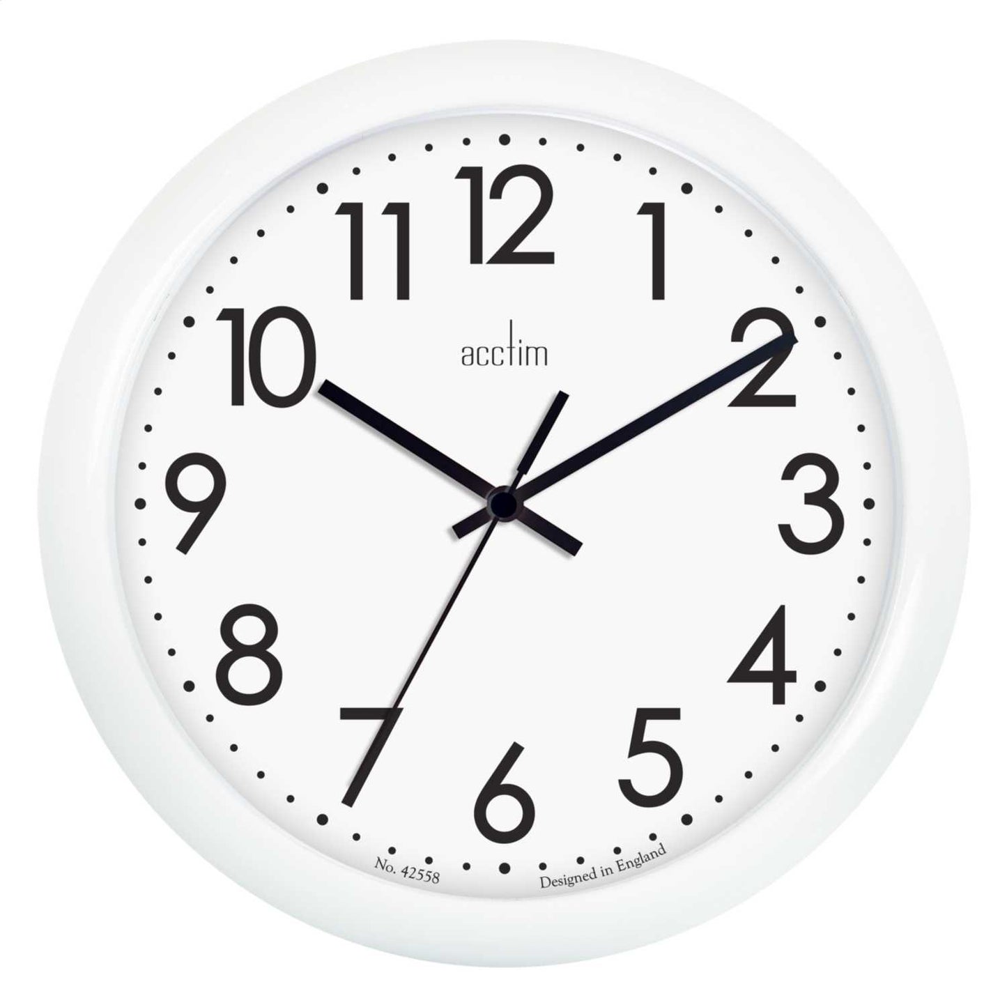 ABINGDON WALL CLOCK WHITE