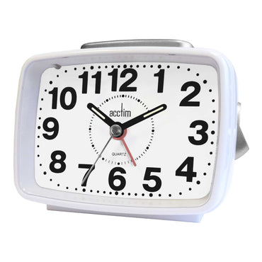 TITAN 2 ALARM CLOCK WHITE