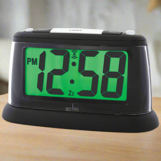 JUNO JUMBO LCD ALARM CLOCK BLACK