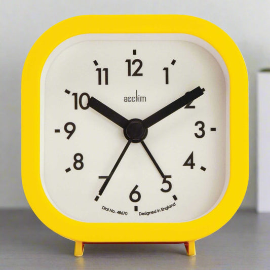ROBYN SQUARE ALARM CLOCK DAISY