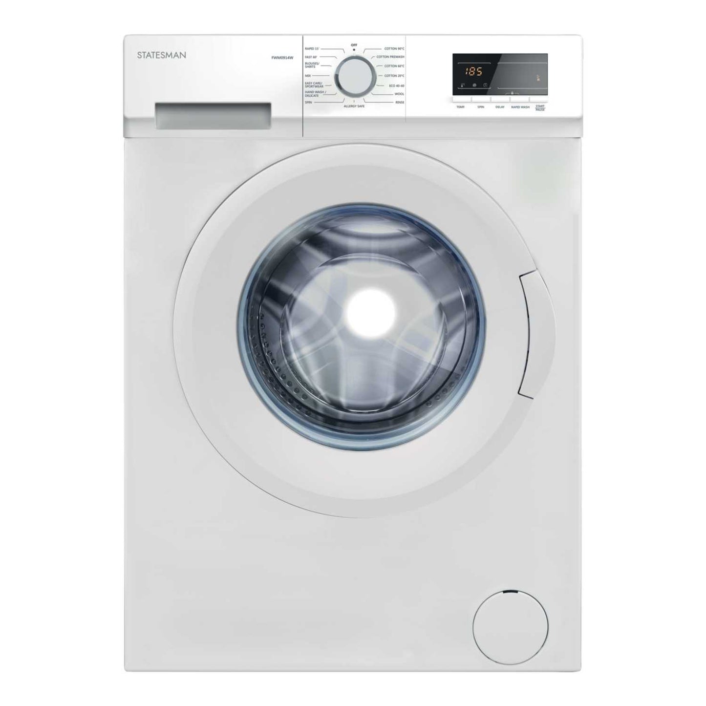 9KG 1400RPM WASHING MACHINE WHITE