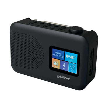 BERLIN COLOUR SCREEN DAB/FM CLOCK RADIO BLACK
