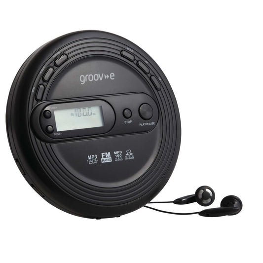 Personal CD Player MP3 Playback & Radio Black