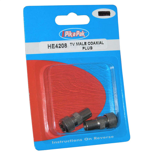 MALE COAXIAL PLUG (PACK OF 2)