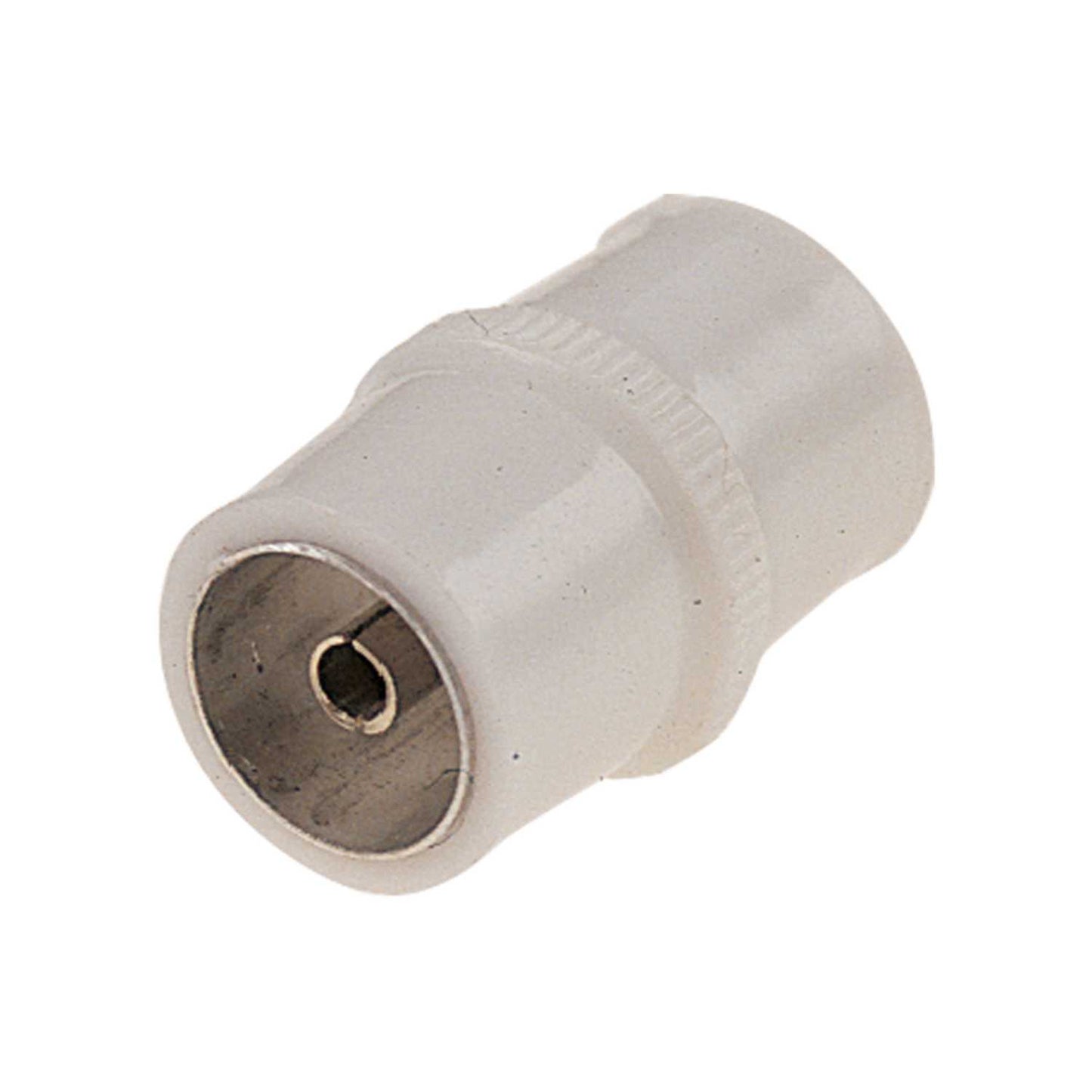 COAXIAL IN-LINE CONNECTOR WHITE