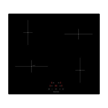 60CM 4 ZONE INDUCTION HOB BLACK