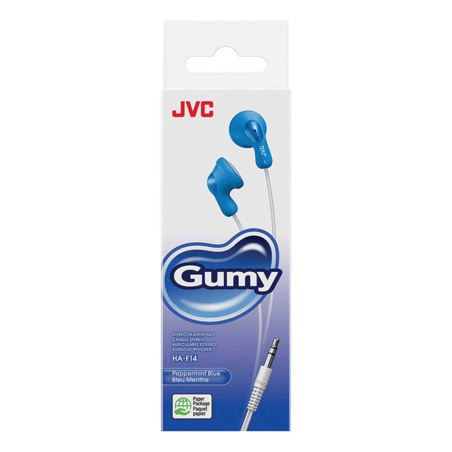 GUMY STEREO HEADPHONES PEPPERMINT BLUE