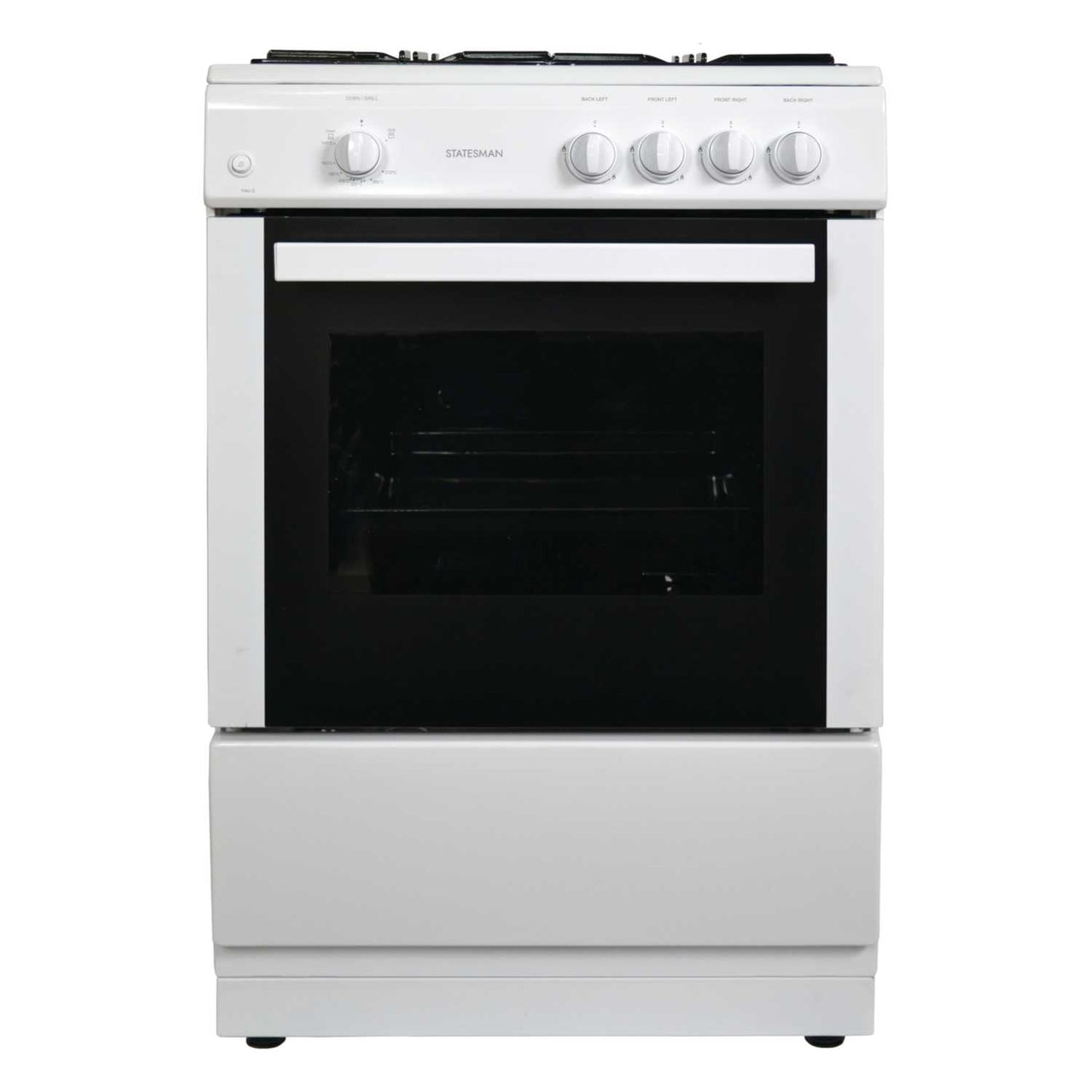 60CM SINGLE CAVITY GAS COOKER WHITE