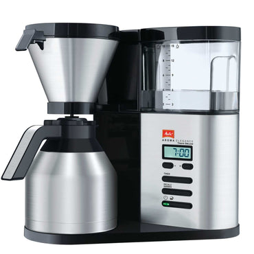 AromaElegance Deluxe Filter Coffee Machine - Black & Stainless Steel