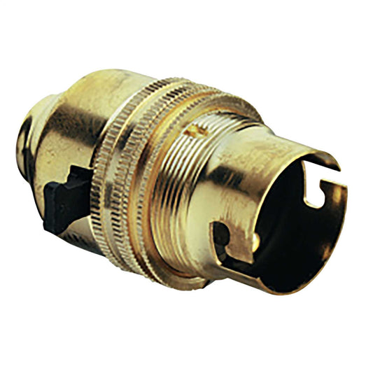 BRASS BC LAMPHOLDER 1/2 THREADED ENTRY UNSWITCHED