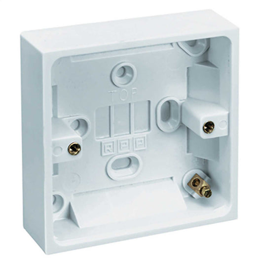 25MM SINGLE SURFACE MOUNTING BOX