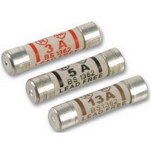 10 ASSORTED PLUG FUSES (2X3A 3X5A 5X13A) BS1362