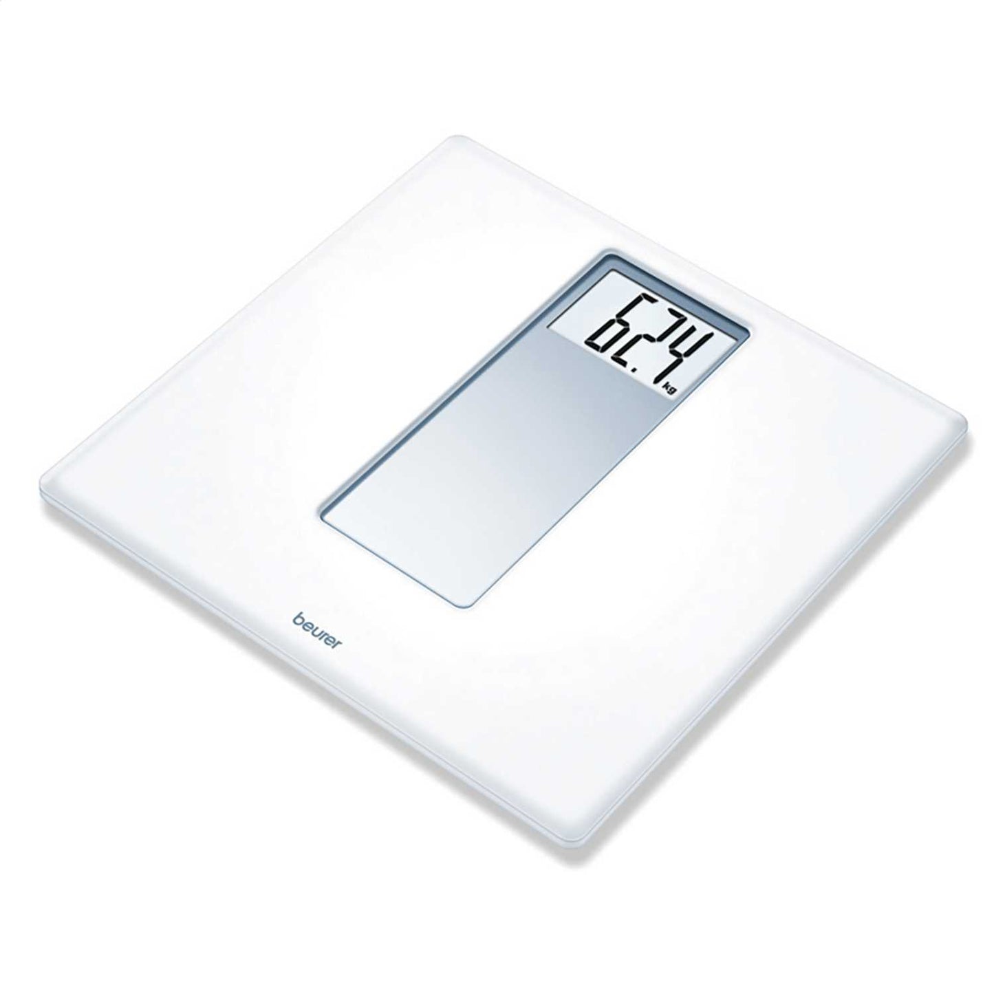 ACRYLIC BATHROOM SCALES WHITE/SILVER