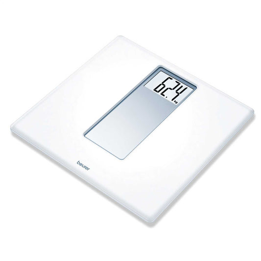 ACRYLIC BATHROOM SCALES WHITE/SILVER