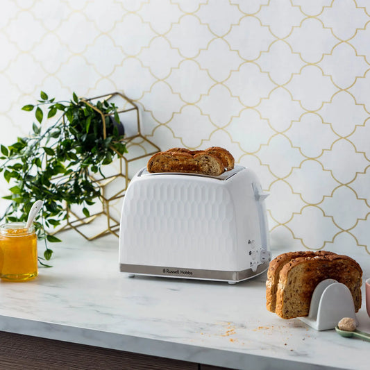 HONEYCOMB 2 SLICE TOASTER WHITE