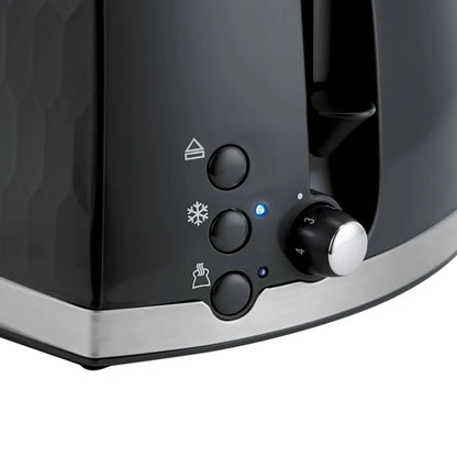 HONEYCOMB 2 SLICE TOASTER BLACK