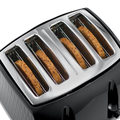 HONEYCOMB 4 SLICE TOASTER BLACK