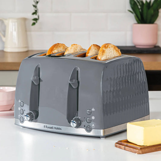 HONEYCOMB 4 SLICE TOASTER GREY