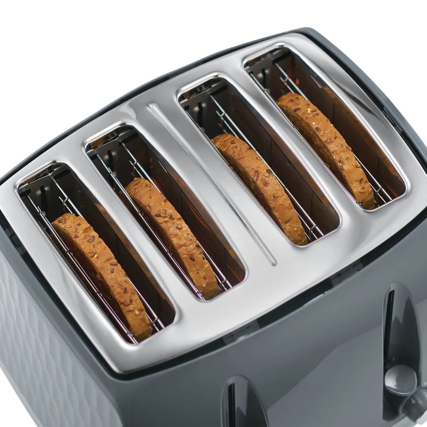 HONEYCOMB 4 SLICE TOASTER GREY