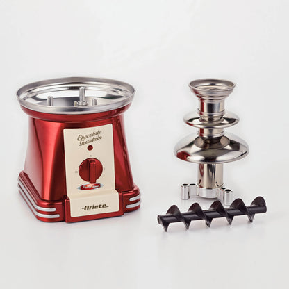 PARTY TIME RETRO CHOCOLATE FOUNTAIN RED