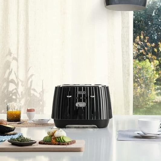 4 SLICE BALLERINA TOASTER BLACK