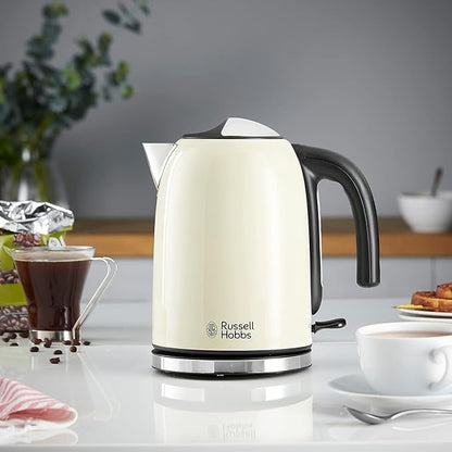 1.7 LITRE 3000W COLOURS PLUS KETTLE CREAM