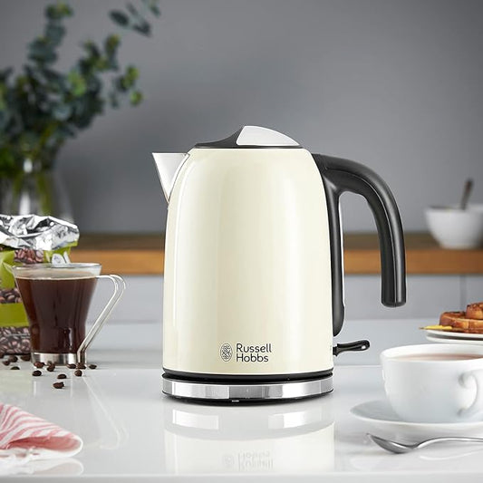 1.7 LITRE 3000W COLOURS PLUS KETTLE CREAM
