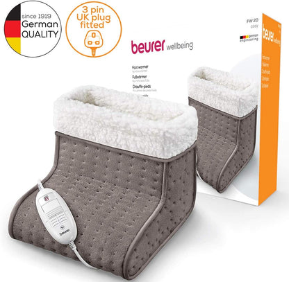 COSY FOOT WARMER WITH 3 HEAT SETTINGS TAUPE