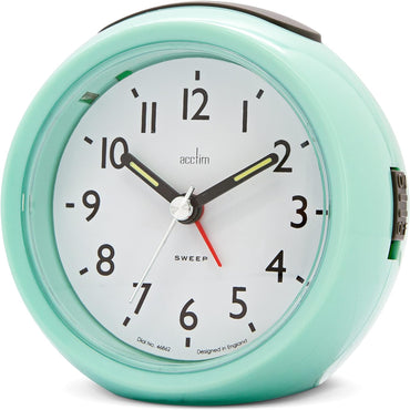 GRACE NON-TICKING ALARM CLOCK MINT HUMBUG