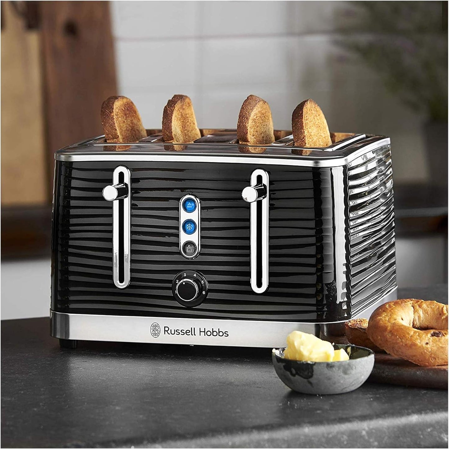 INSPIRE 4 SLICE TOASTER BLACK